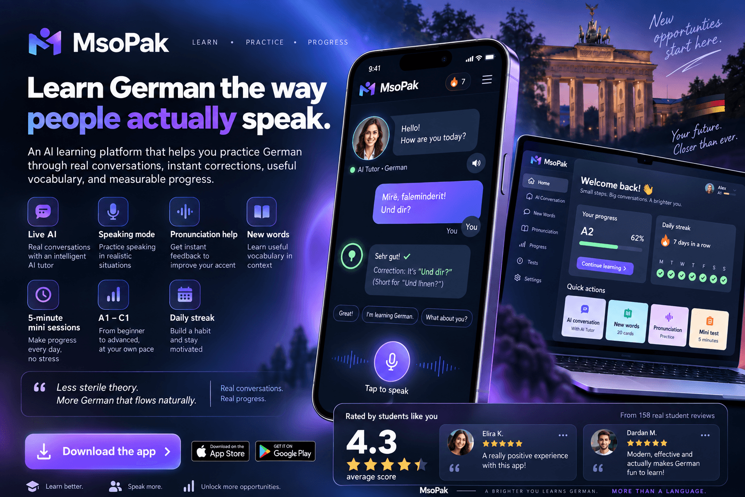 MsoPak product presentation and application interfaces